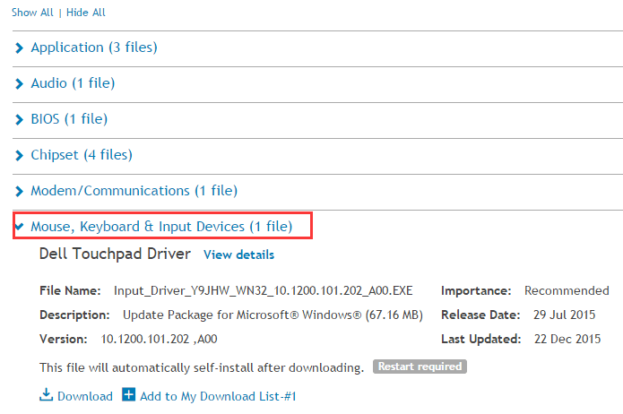 Fix Dell Touchpad Not Working Issue for Windows 10 - Driver Easy