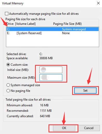 set the ram number Tech Tip :How To Fix 100% Disk Usage on Windows
