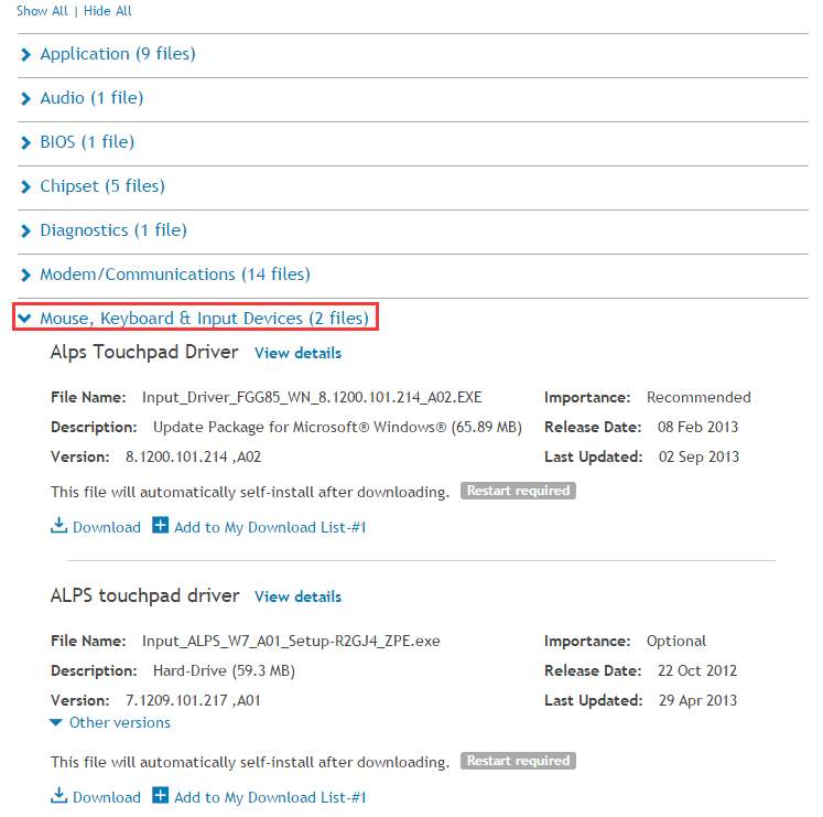 Fix Dell Touchpad Driver Issue for Windows 7 Driver Easy