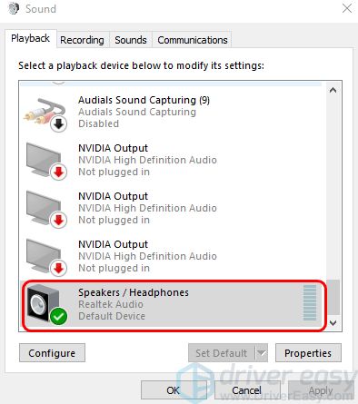 Best fixes for computer speakers not working - Driver Easy