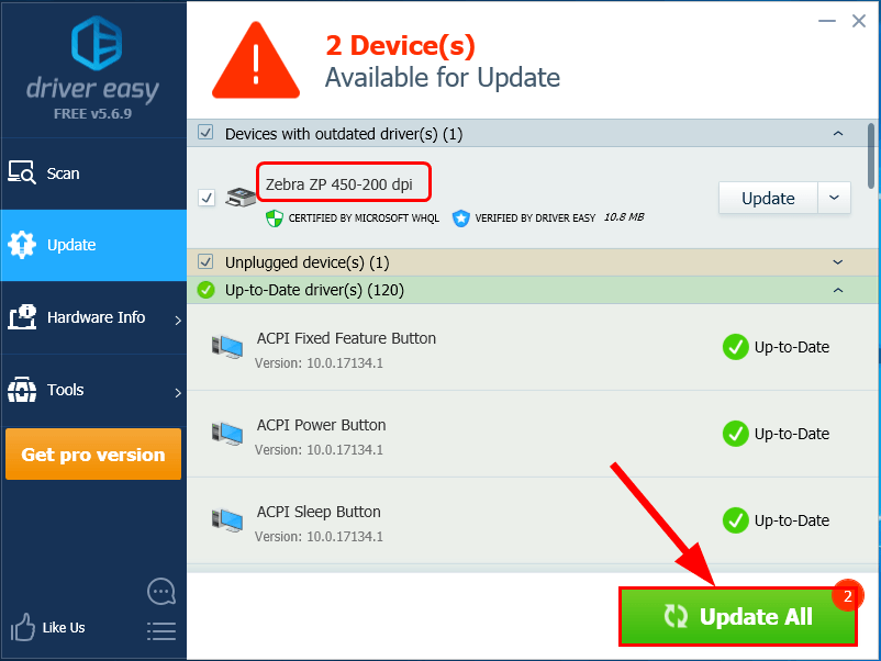 Zebra ZP450 Drivers Download & Update (Step-By-Step Guide) - Driver Easy