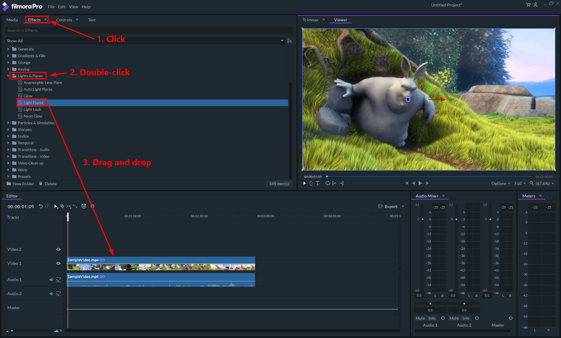 Quick Video Editor. Edit effect