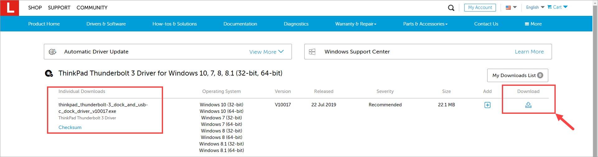 [UPDATE] ThinkPad Thunderbolt 3 Dock Driver Driver Easy