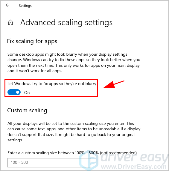 Fixed Monitor not displaying full screen Windows 10 Driver Easy