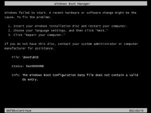 How to fix error code 0xc0000098 on Windows - Driver Easy