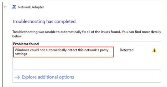 Fixed: Windows could not automatically detect this network’s proxy ...