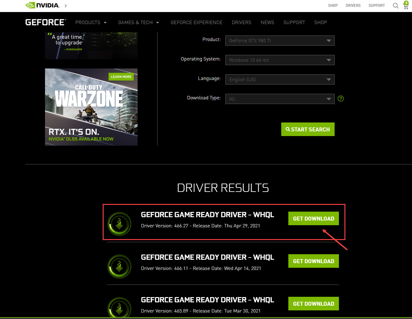 NVIDIA GEFORCE GTX 980 Ti Driver [Download] - Driver Easy