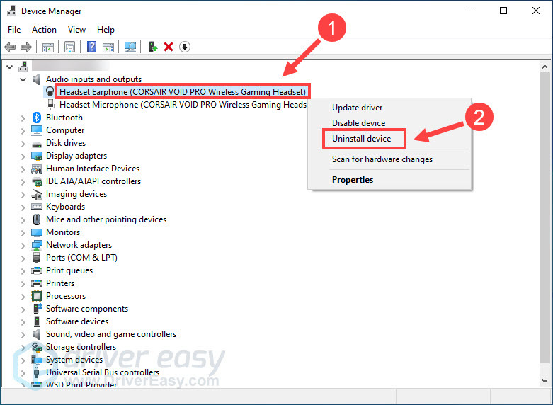 [SOLVED] Corsair Headset Not Working Driver Easy