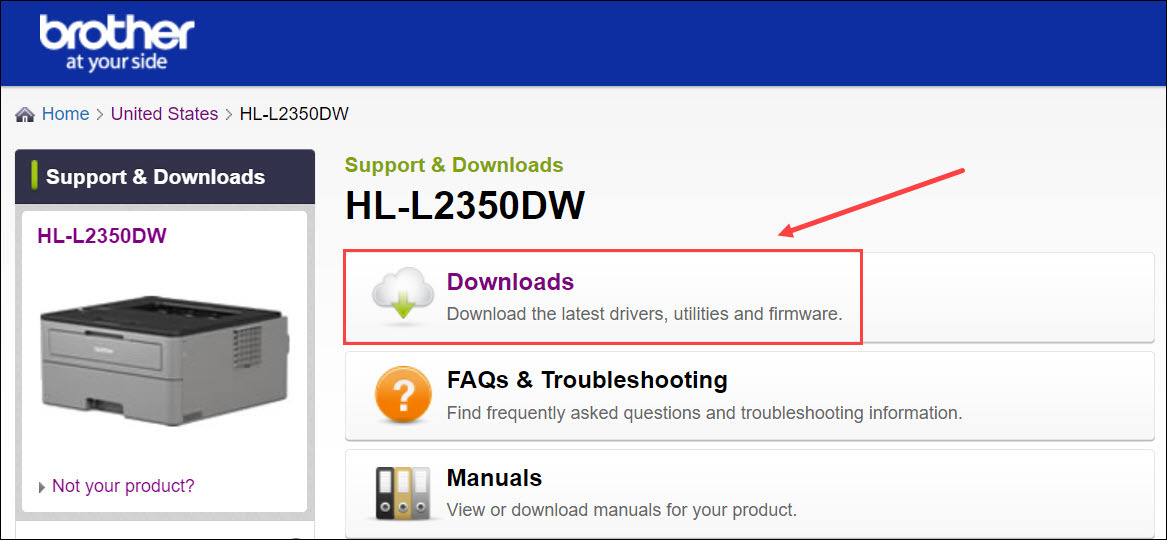 Brother HL-L2350DW Printer Driver | Download & Update - Driver Easy