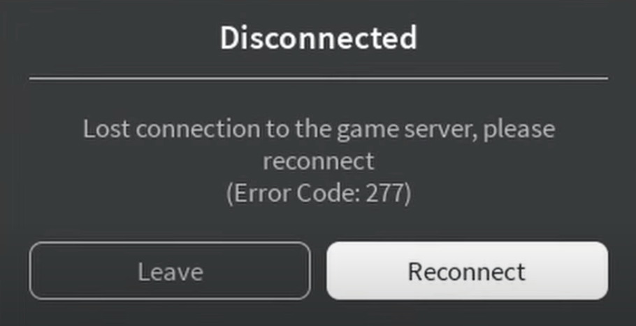 Error code 277