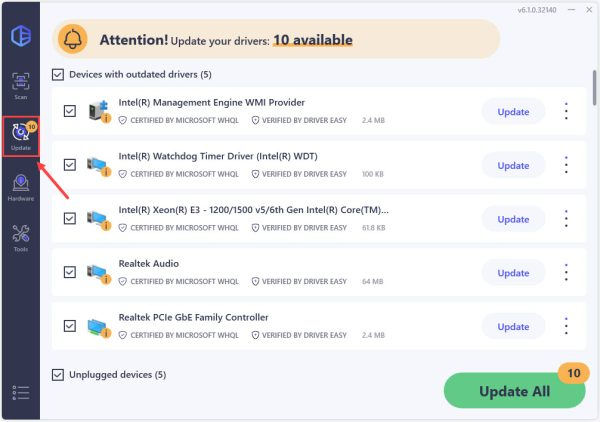 View All Driver Versions - Driver Easy